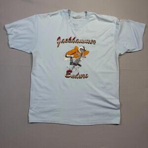Vintage Jackhammer Enduro Motorcycle Club T-Shirt XXL USA Hanes 50/50 Bay Area